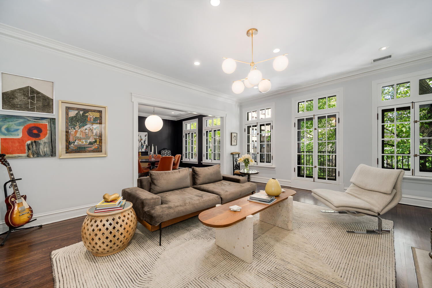 21 East Elm Street, Unit 3D Chicago, IL 60611 - Photo 7 of 27 a living room with furniture and a large window