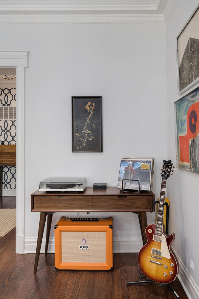 21 East Elm Street, Unit 3D Chicago, IL 60611 - Photo 8 of 27 a room with furniture and wooden floor