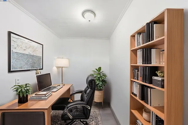 an empty room with a wooden floor
