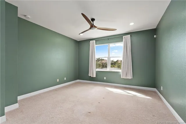 a view of a hallway with closet area