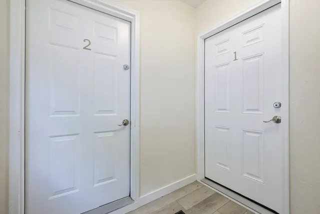 a view of a closet area