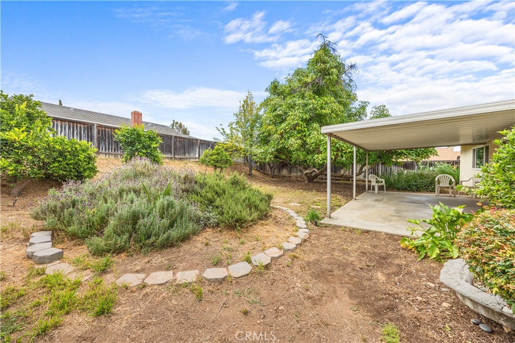 3430 Bahia Place Riverside, CA 92507 - Photo 29 of 34 a view of a yard with plants and a fountain
