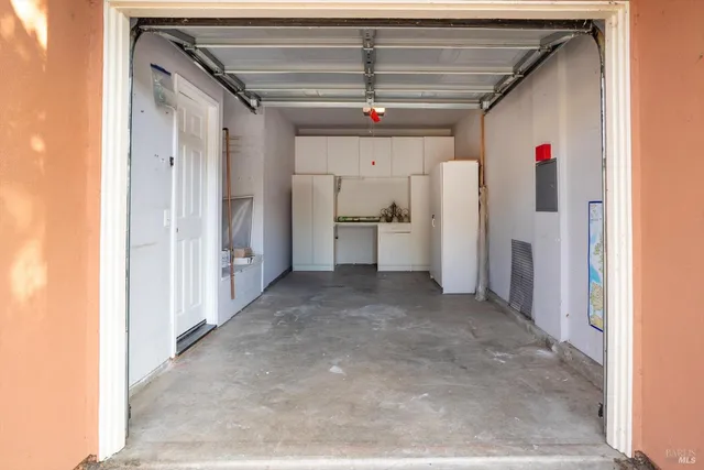a view of a hallway and closet