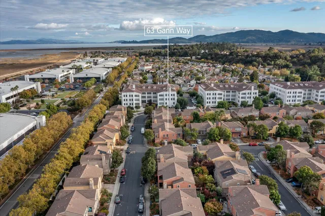 an aerial view of a city