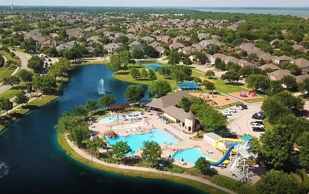 10414 Broadmoor Lane Rowlett, TX 75089 - Photo 35 of 38 Bird's eye view of a nearby body of water and a pool