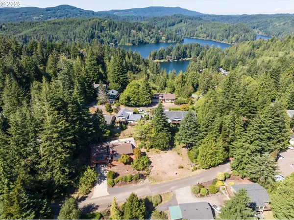 an aerial view of residential house with outdoor space