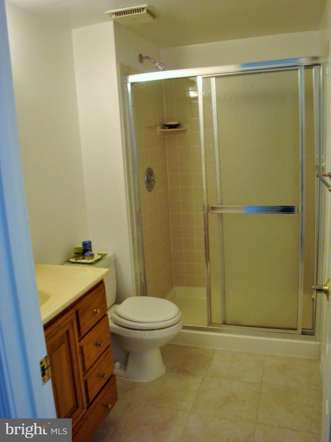10159 Marshall Pond Road Burke, VA 22015 - Photo 24 of 28 a bathroom with a granite countertop sink toilet and shower