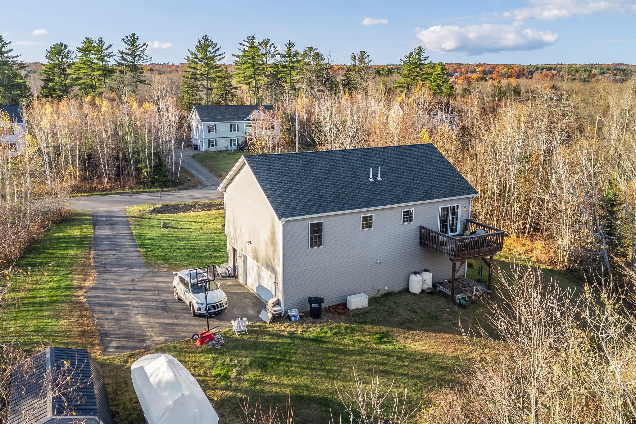 21 Madison Drive Levant, ME 04456 - Photo 27 of 37 Backyard Aerial