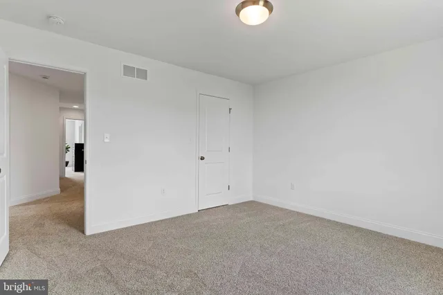 a view of an empty room