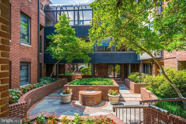 a view of a house with a garden and plants