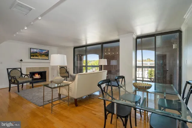 a view of a livingroom with furniture window and wooden floor