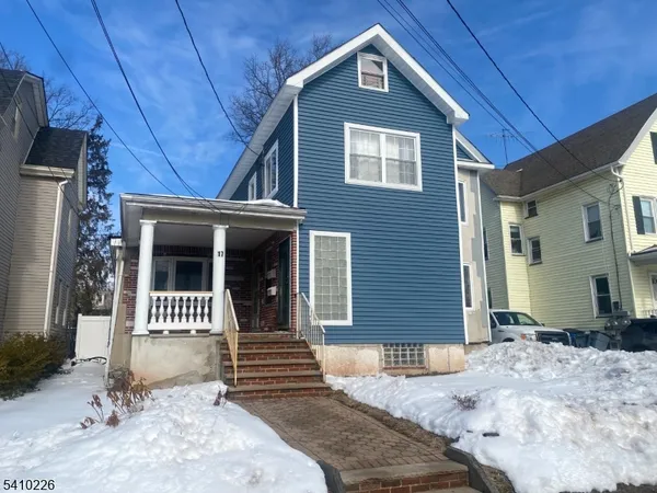 a front view of a house