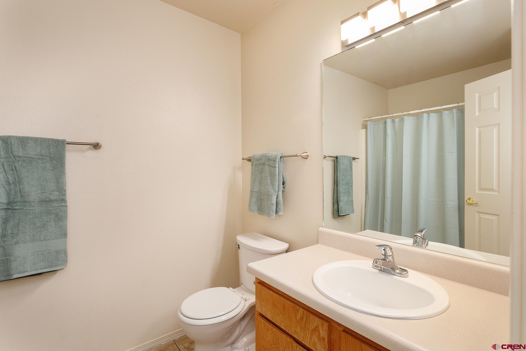 1100 Goeglein Gulch Road, Unit 236 Durango, CO 81301 - Photo 11 of 23 a bathroom with a sink toilet and shower