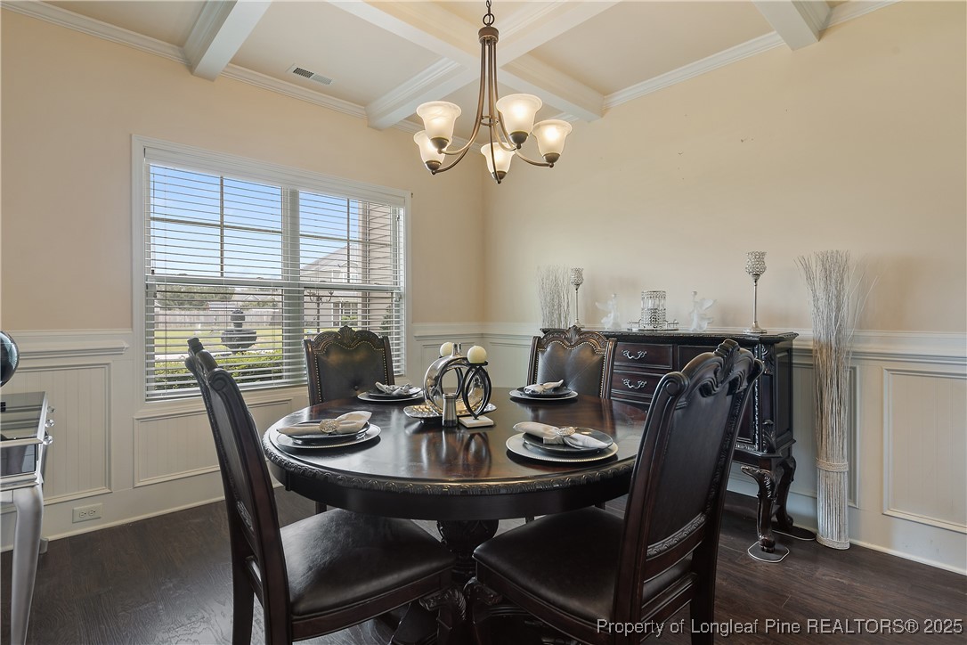 945 Pecan Grove Loop Hope Mills, NC 28348 - Photo 17 of 42 a view of a dining room with furniture window and outside view