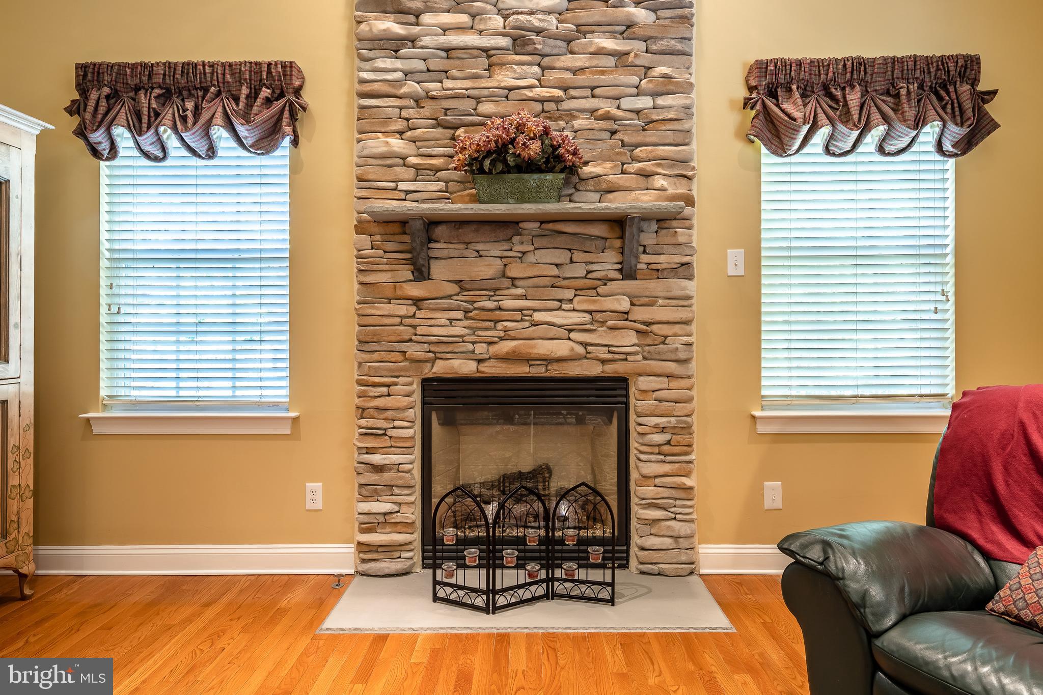 172 Durham Road Newtown, PA 18940 - Photo 19 of 42 Family Room Stacked Stone Gas Fireplace