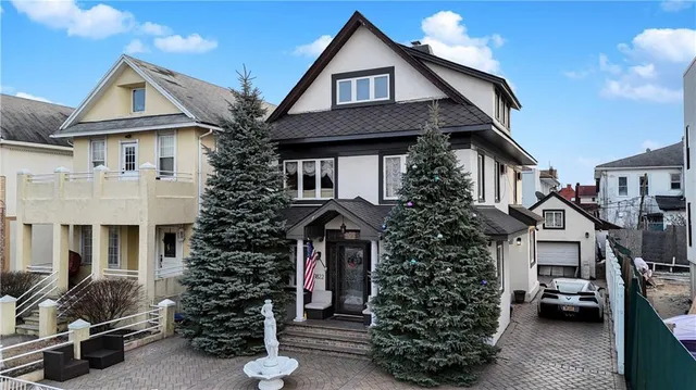 a front view of a house