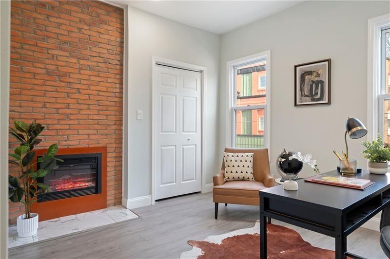 50 Southern Pittsburgh, PA 15211 - Photo 29 of 45 a living room with furniture lamp and fireplace
