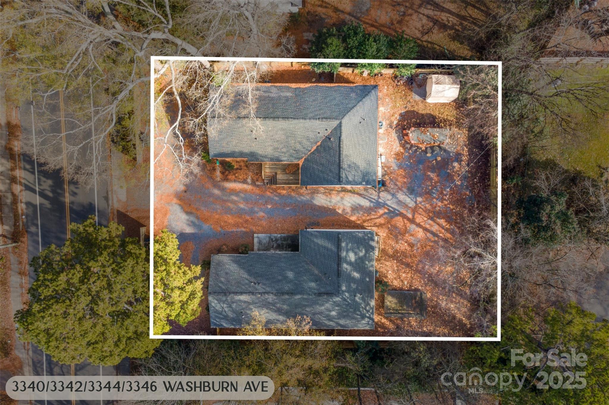 3342 Washburn Avenue Charlotte, NC 28205 - Photo 2 of 45 an aerial view of a house with a yard