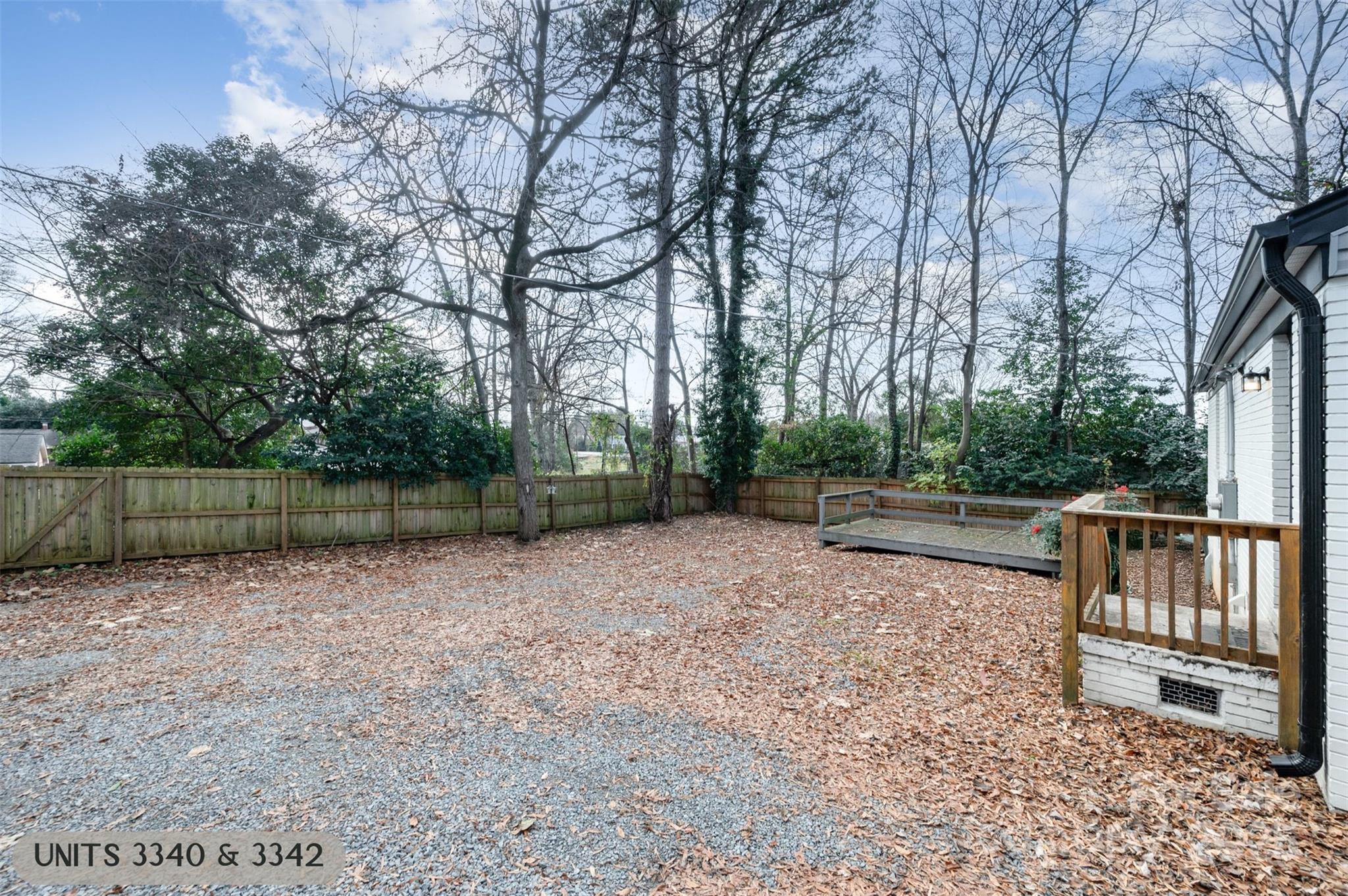 3342 Washburn Avenue Charlotte, NC 28205 - Photo 25 of 45 a backyard of a house with lots of green space