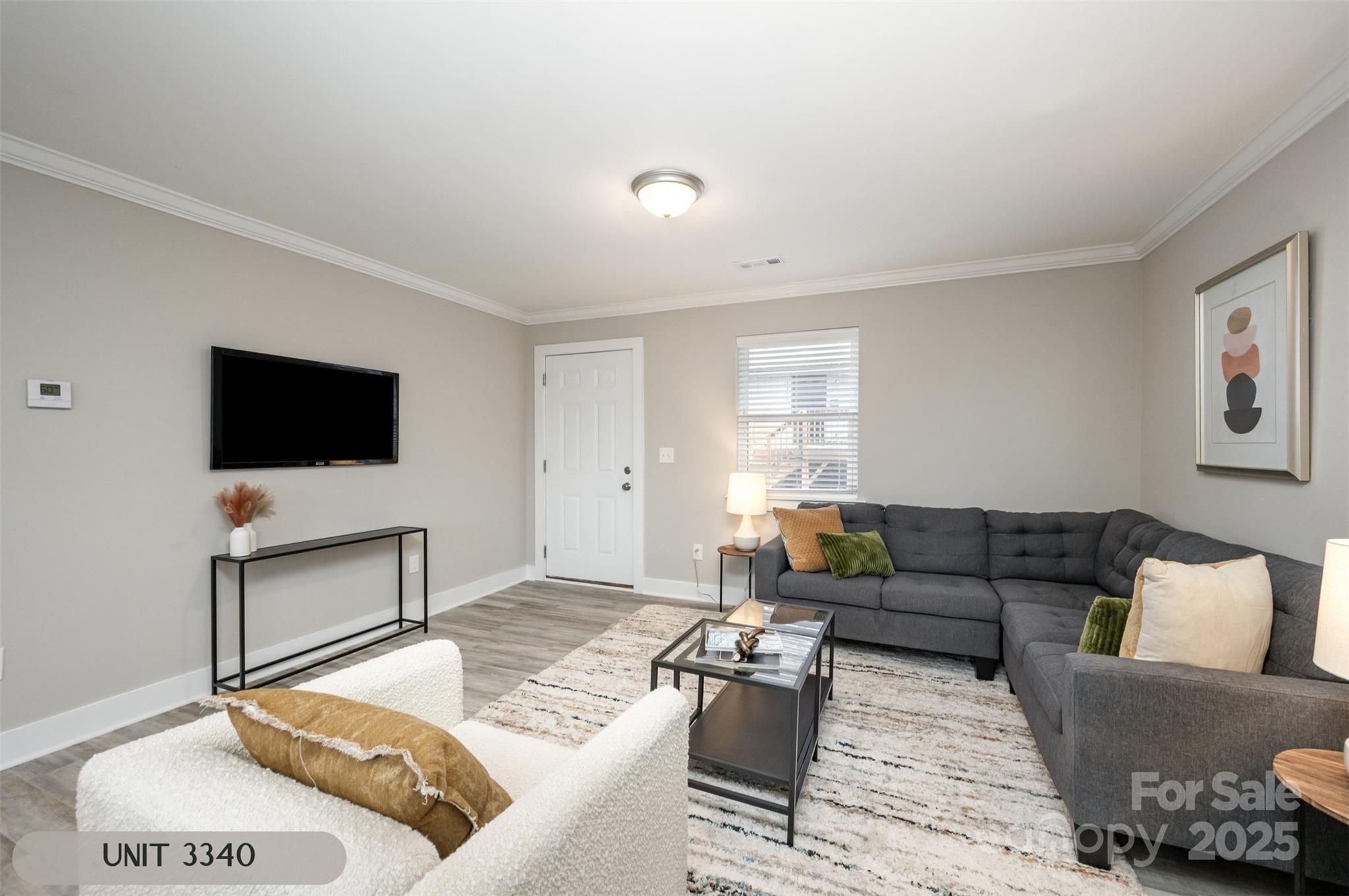 3342 Washburn Avenue Charlotte, NC 28205 - Photo 10 of 45 a living room with furniture and a flat screen tv