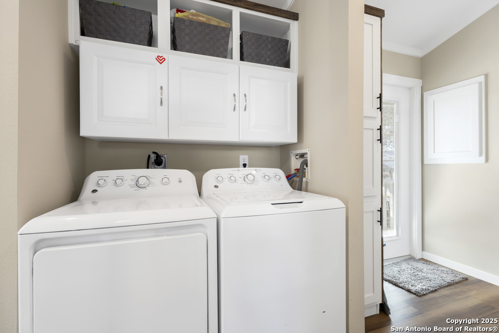 164 Private 1523 Bandera, TX 78003 - Photo 18 of 44 a utility room with dryer and washer