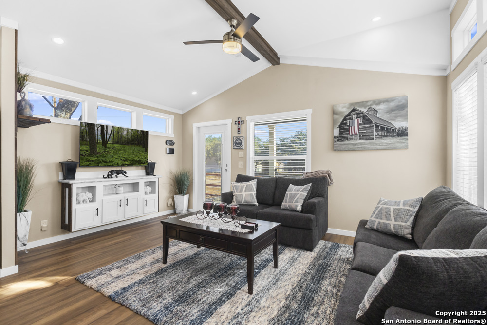 164 Private 1523 Bandera, TX 78003 - Photo 5 of 44 a living room with furniture and a flat screen tv