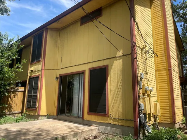 a view of a door of the house