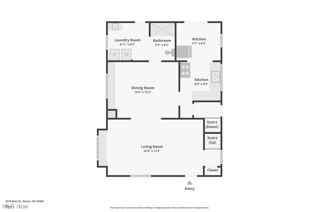 1674 Betz Road Akron, OH 44306 - Photo 26 of 29 First level floor plan
