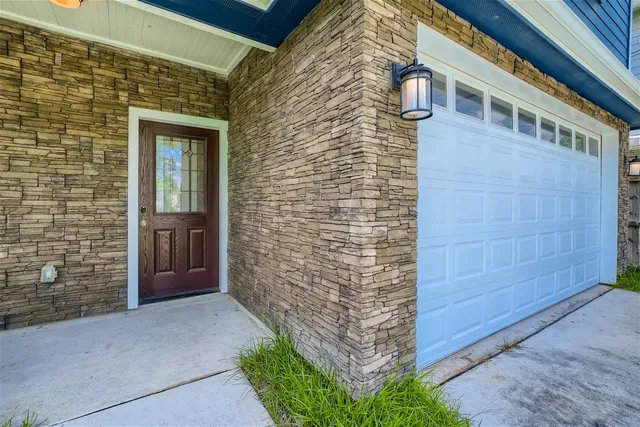 a view of front door of house