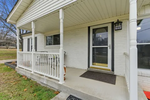a view of a house with a porch