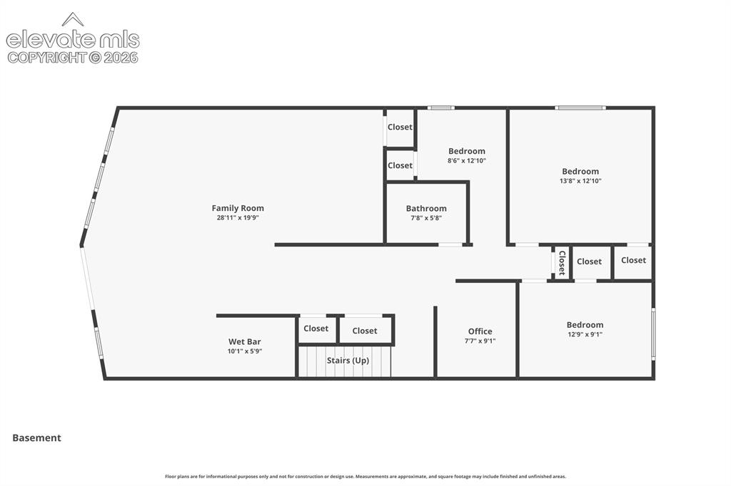 23335 Sanborn Road Calhan, CO 80808 - Photo 28 of 28 Basement floor plan