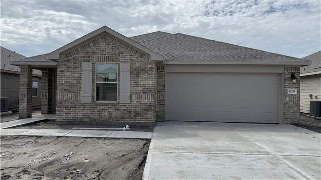 a front view of a house