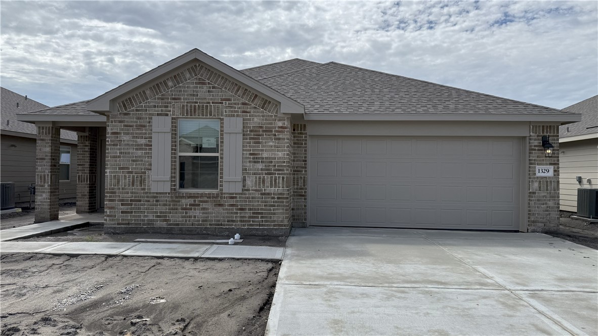 a front view of a house