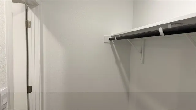 a close view of closet