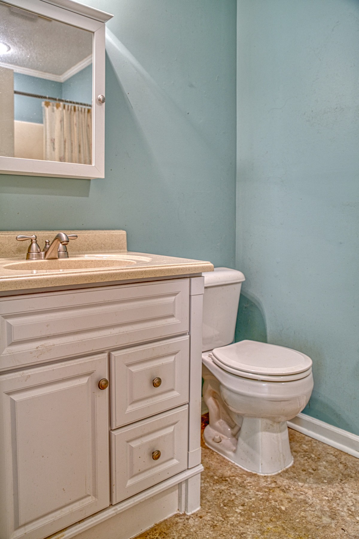 2139 Austin Bottom Road Baxter, TN 38544 - Photo 15 of 64 a bathroom with a toilet sink and mirror
