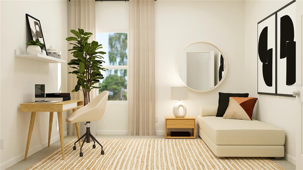 8675 Southwest 69th Terrace Ocala, FL 34476 - Photo 15 of 18 a living room with furniture and a potted plant