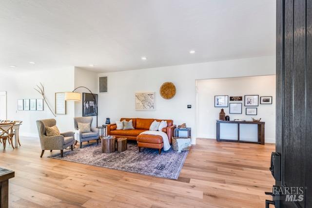 3485 Frei Road Sebastopol, CA 95472 - Photo 15 of 20 a living room with furniture and wooden floor