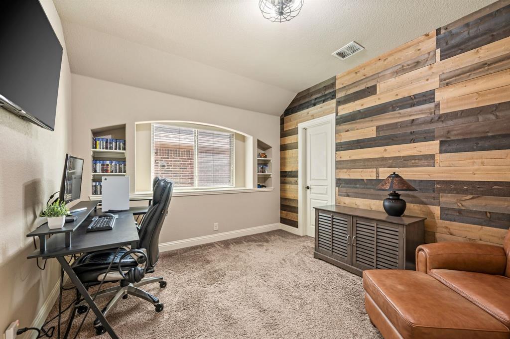 5209 Edgebrook Way Fort Worth, TX 76244 - Photo 19 of 33 a view of a workspace with furniture and a window