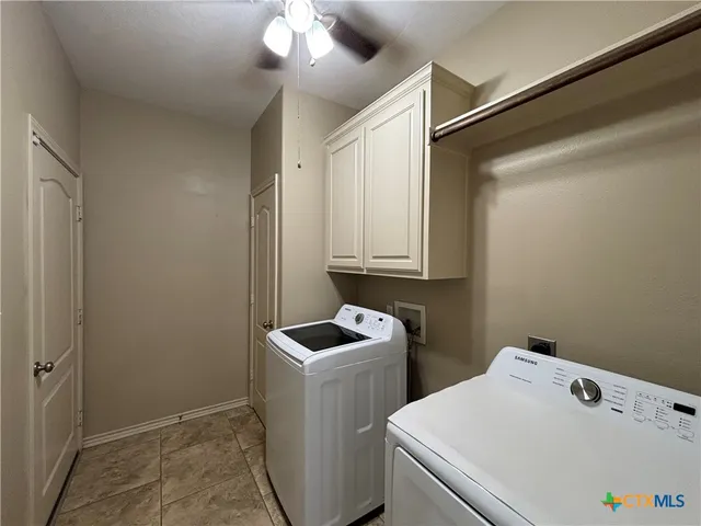a room with storage and utility