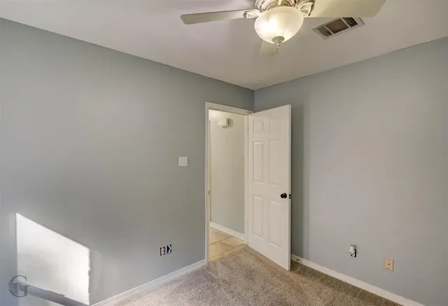 a view of an empty room