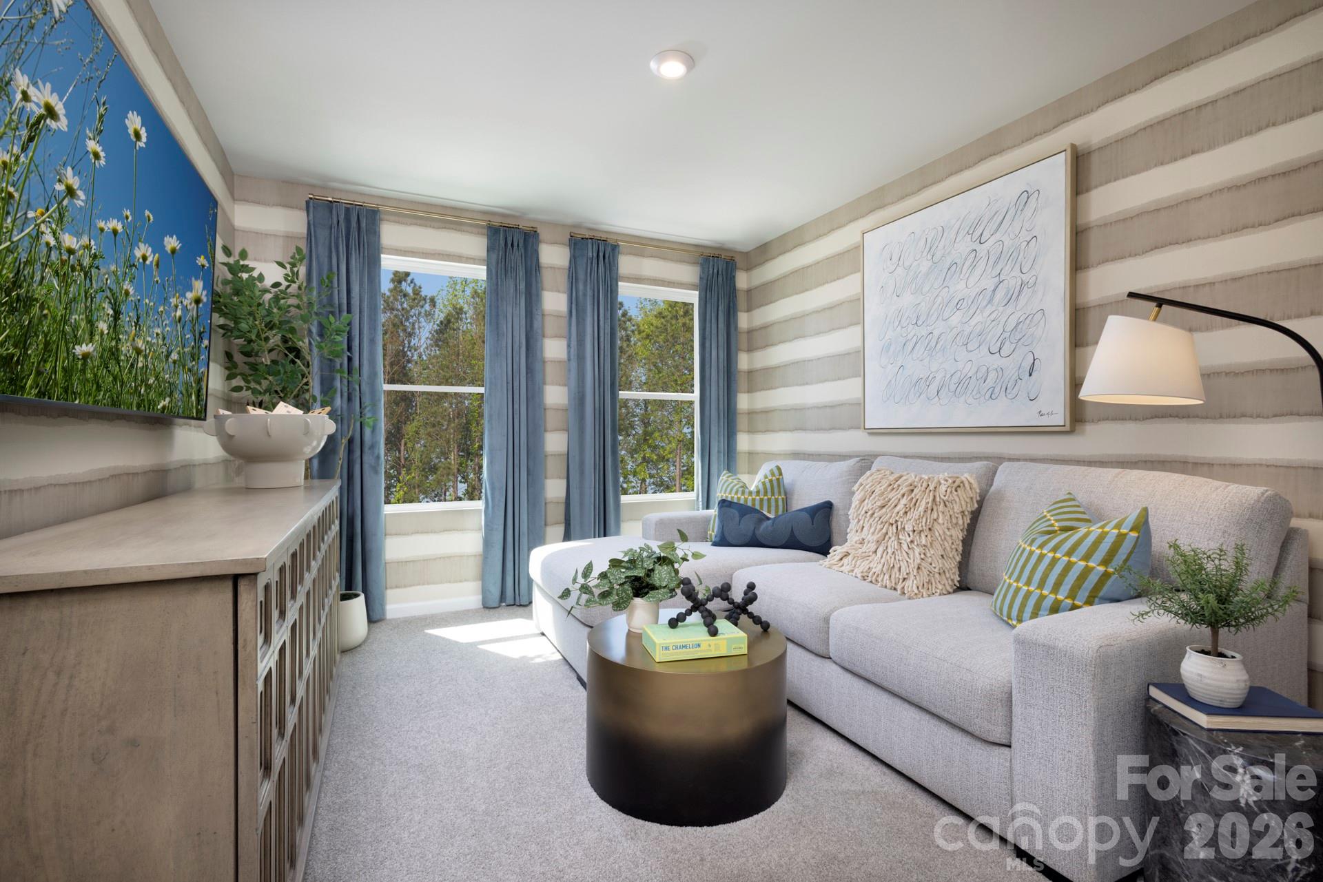 344 Laura Elizabeth Lane Clover, SC 29710 - Photo 12 of 19 a living room with furniture and a potted plant