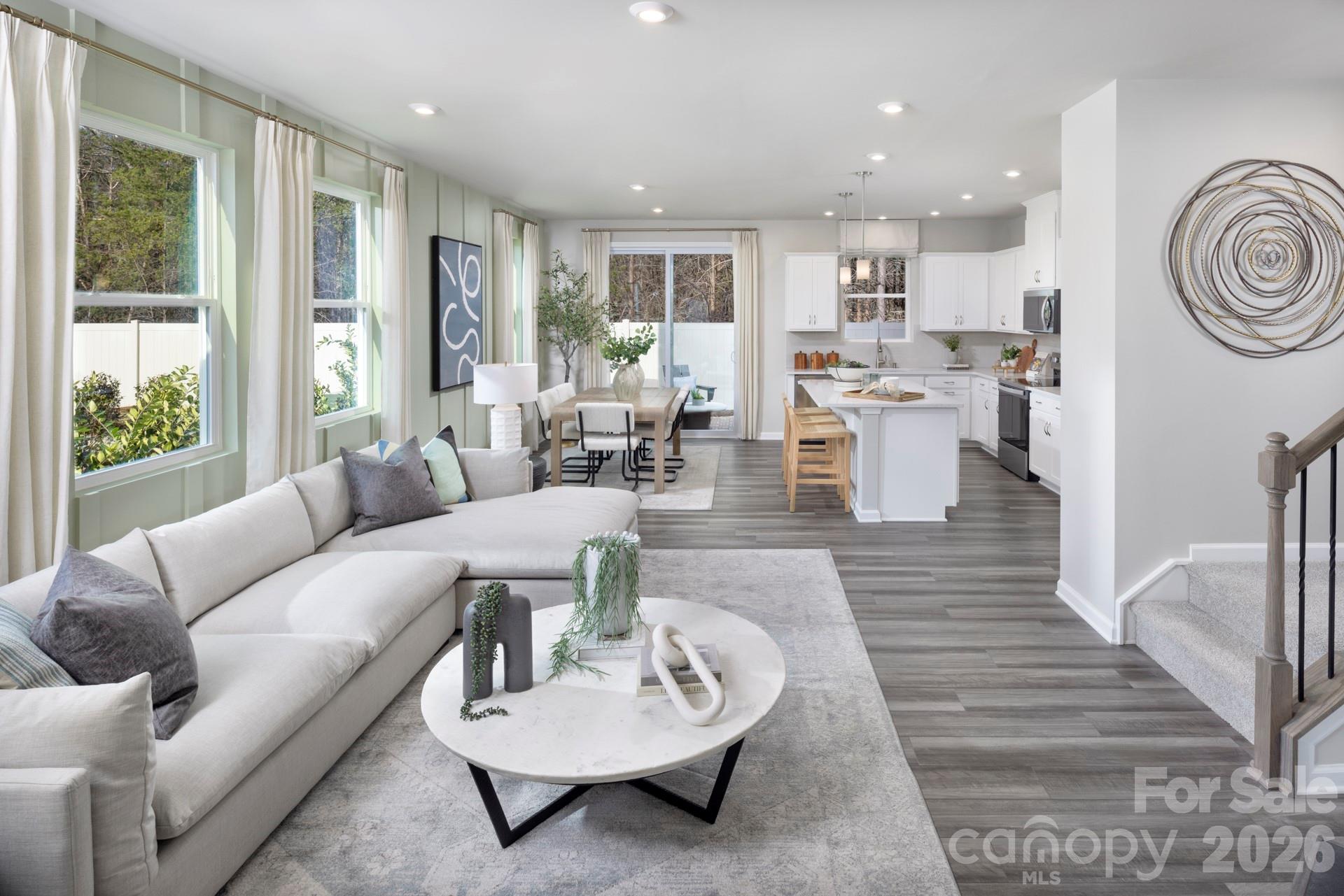 344 Laura Elizabeth Lane Clover, SC 29710 - Photo 2 of 19 a living room with furniture and wooden floor