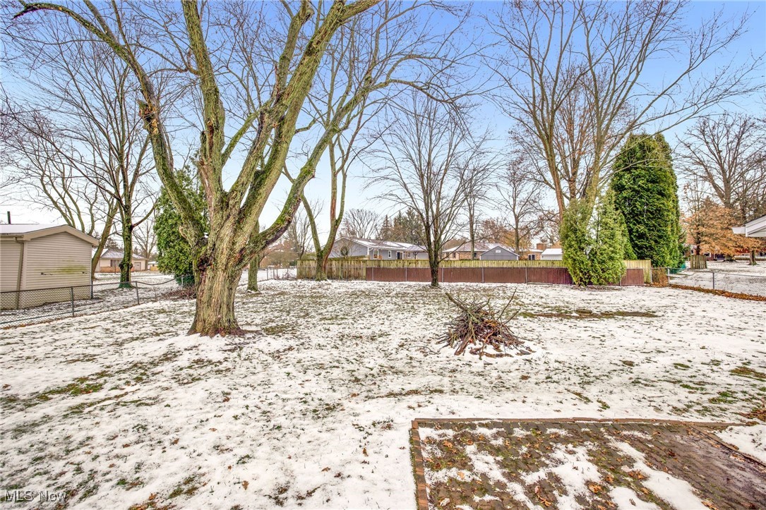3930 Wadsworth Road Barberton, OH 44203 - Photo 4 of 30 View of yard layered in snow