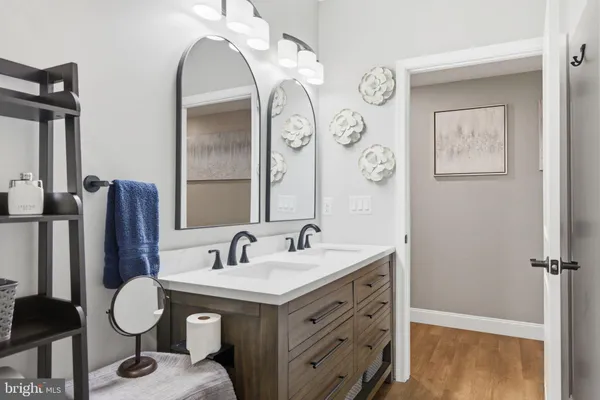 a room with furniture