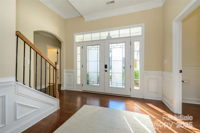 a view of a hallway with interior of the house