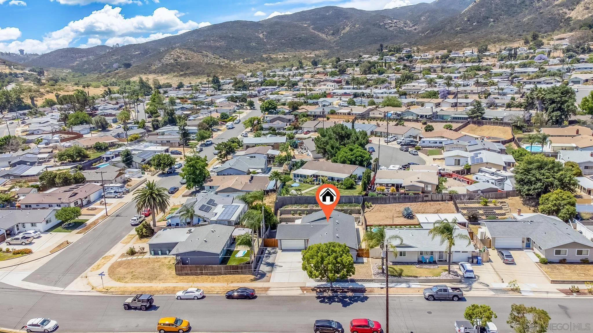 8029 Woodpecker Way Santee, CA 92071 - Photo 5 of 47 an aerial view of residential houses with outdoor space