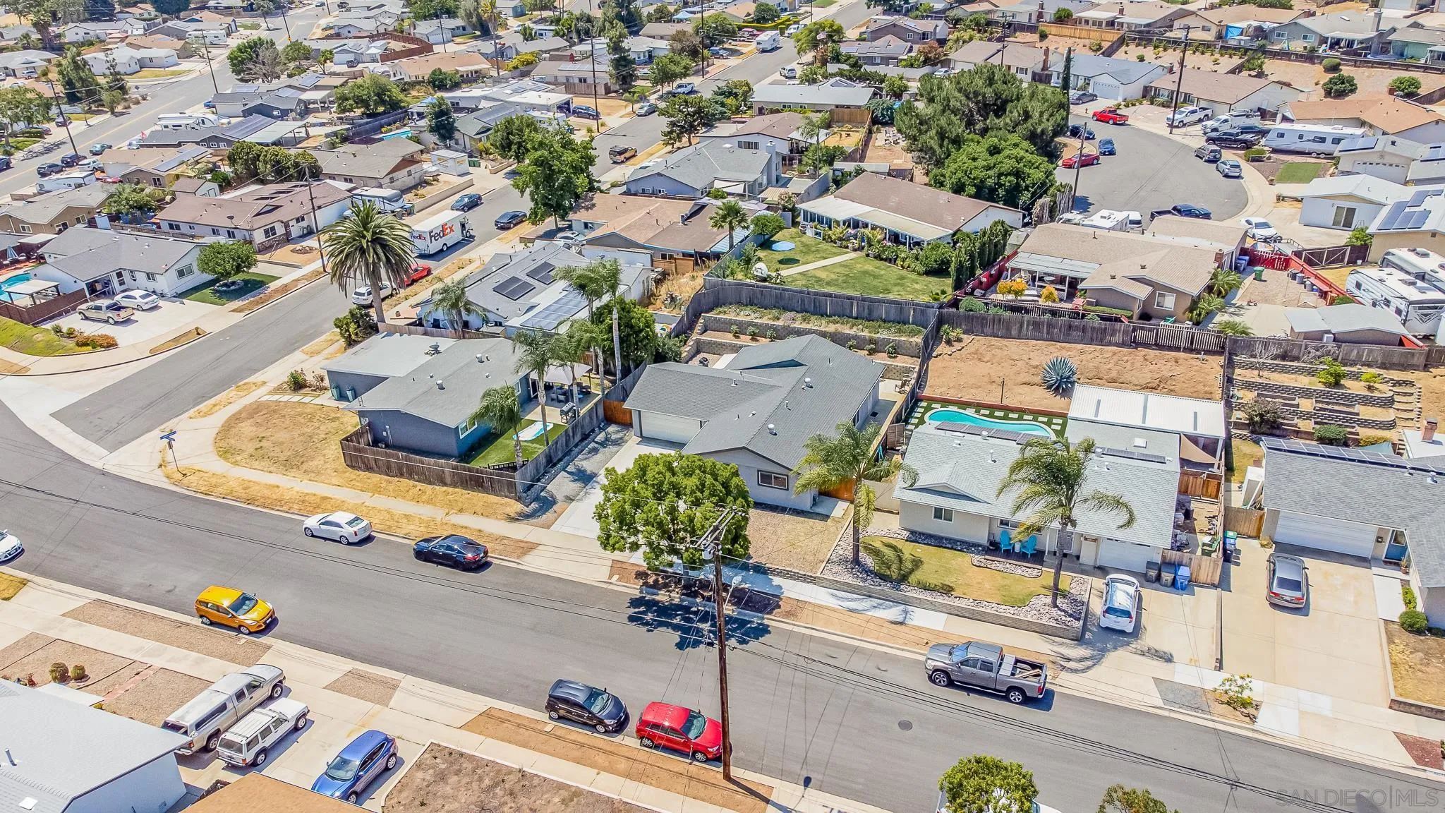 8029 Woodpecker Way Santee, CA 92071 - Photo 6 of 47 an aerial view of residential houses with outdoor space