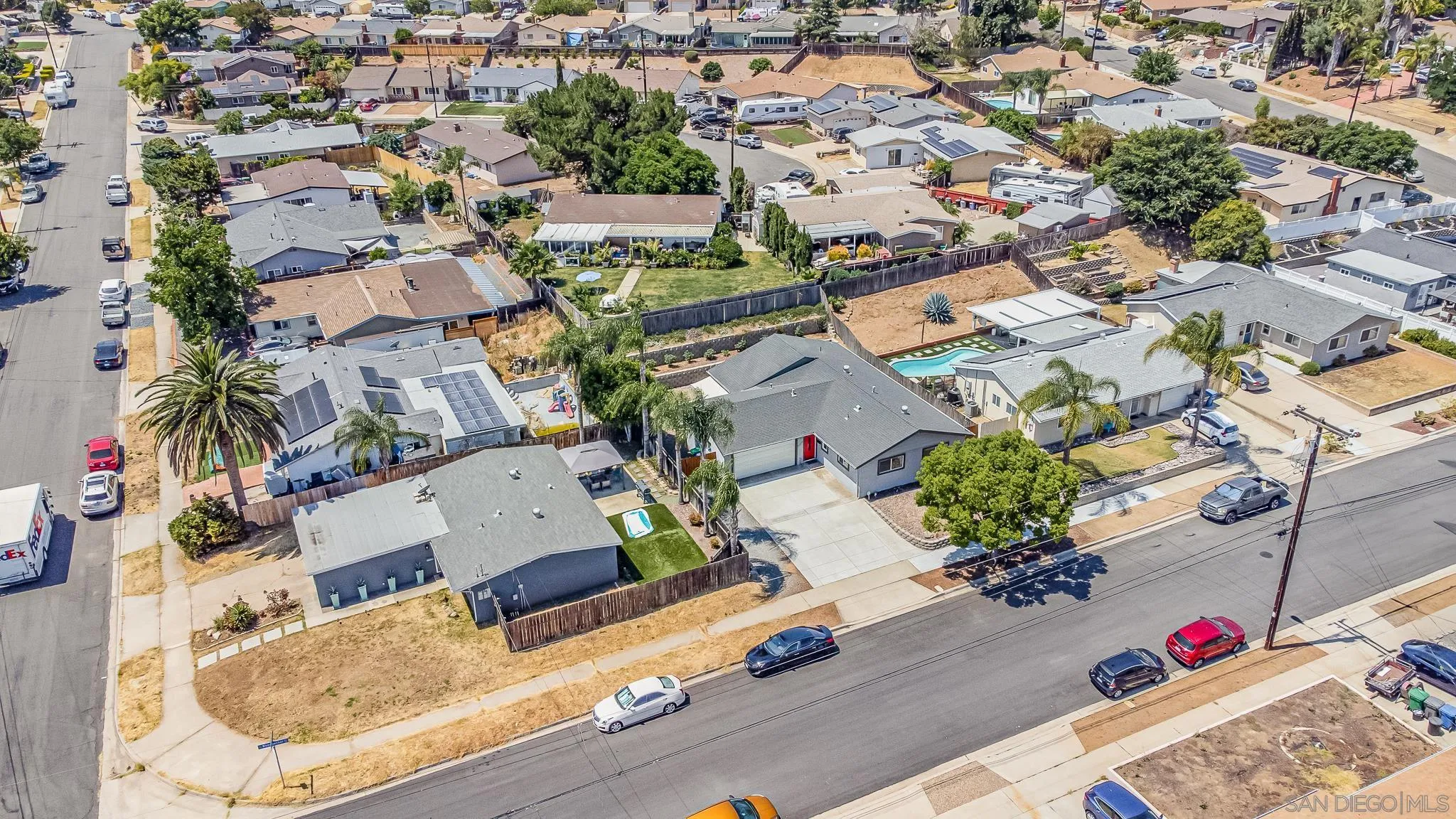 8029 Woodpecker Way Santee, CA 92071 - Photo 7 of 47 an aerial view of residential houses with outdoor space