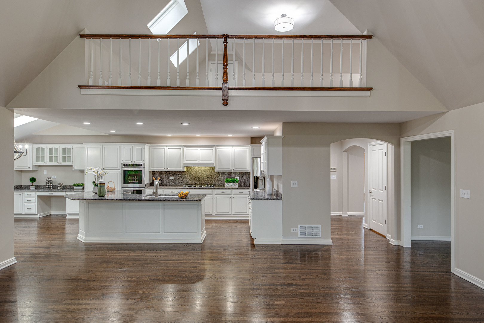 875 Valley Road Lake Forest, IL 60045 - Photo 12 of 43 a kitchen with counter top space and a view of living room