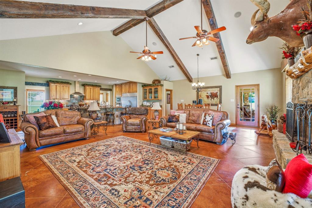 2548 Fm 1496 Dublin, TX 76446 - Photo 6 of 40 a living room with lots of furniture and wooden floor